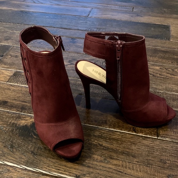NWOT Nine West Open Toe Booties/Pumps - Picture 1 of 6
